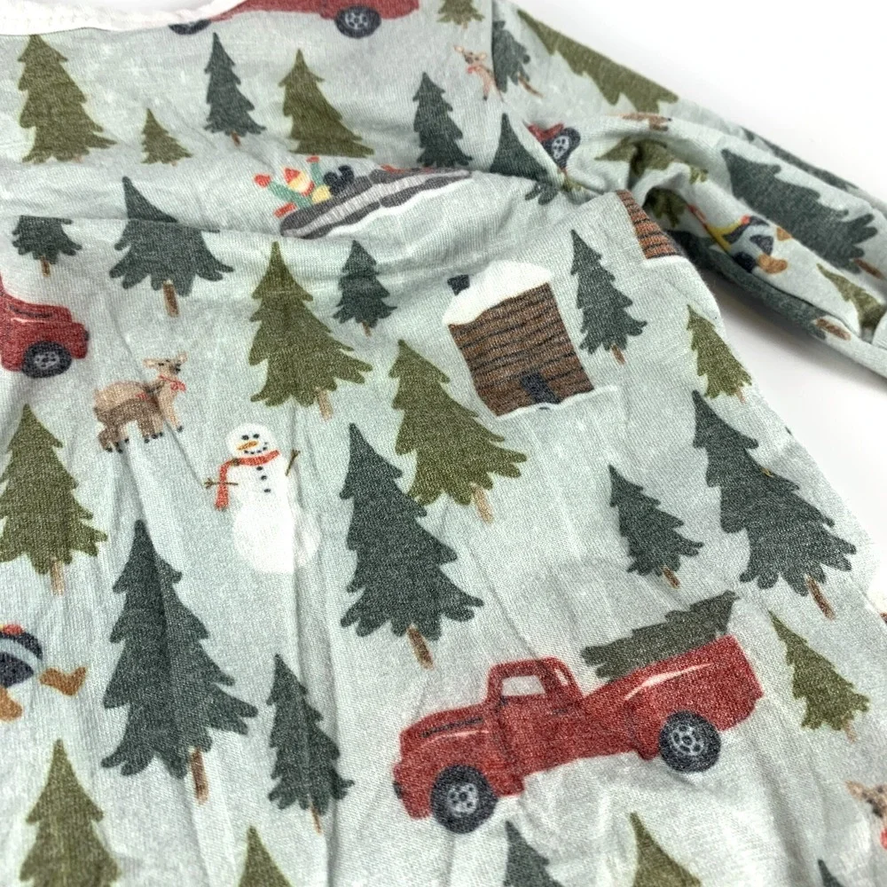 Copper Pearl Knotted‎ Sleep Gown Newborn 0-4 mo. Winter Holiday Christmas